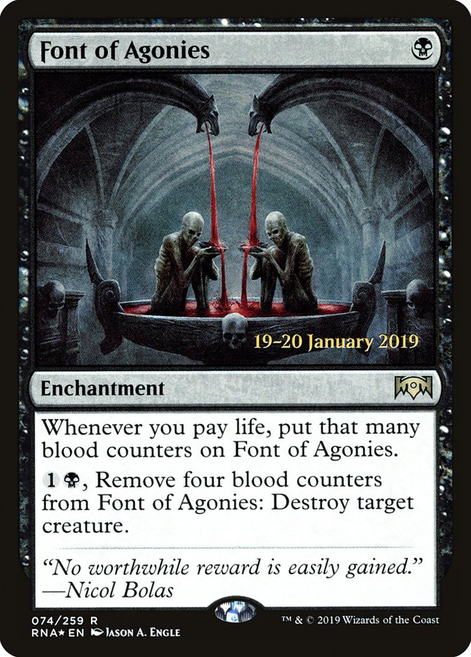 Font of Agonies [Ravnica Allegiance Prerelease Promos] | Chromatic Games