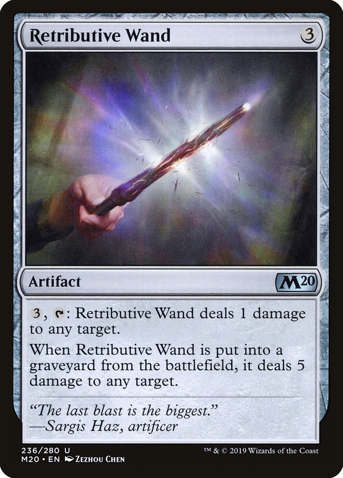 Retributive Wand [Core Set 2020] | Chromatic Games