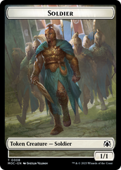 Soldier // Insect Double-Sided Token [March of the Machine Commander Tokens] | Chromatic Games