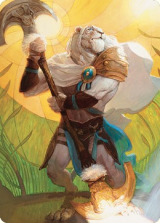 Ajani, Sleeper Agent Art Card [Dominaria United Art Series] | Chromatic Games