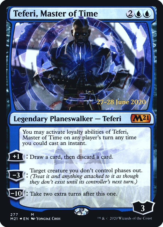 Teferi, Master of Time (277) [Core Set 2021 Prerelease Promos] | Chromatic Games