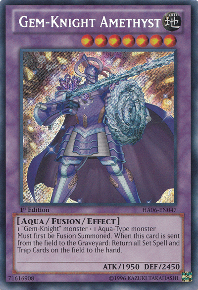 Gem-Knight Amethyst [HA06-EN047] Secret Rare | Chromatic Games