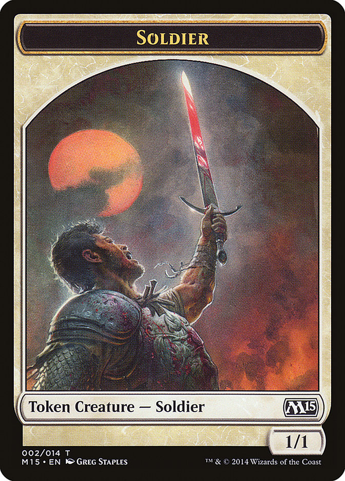 Soldier Token [Magic 2015 Tokens] | Chromatic Games