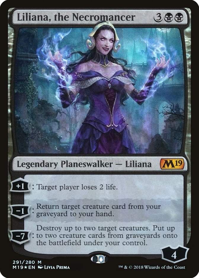 Liliana, the Necromancer [Core Set 2019] | Chromatic Games