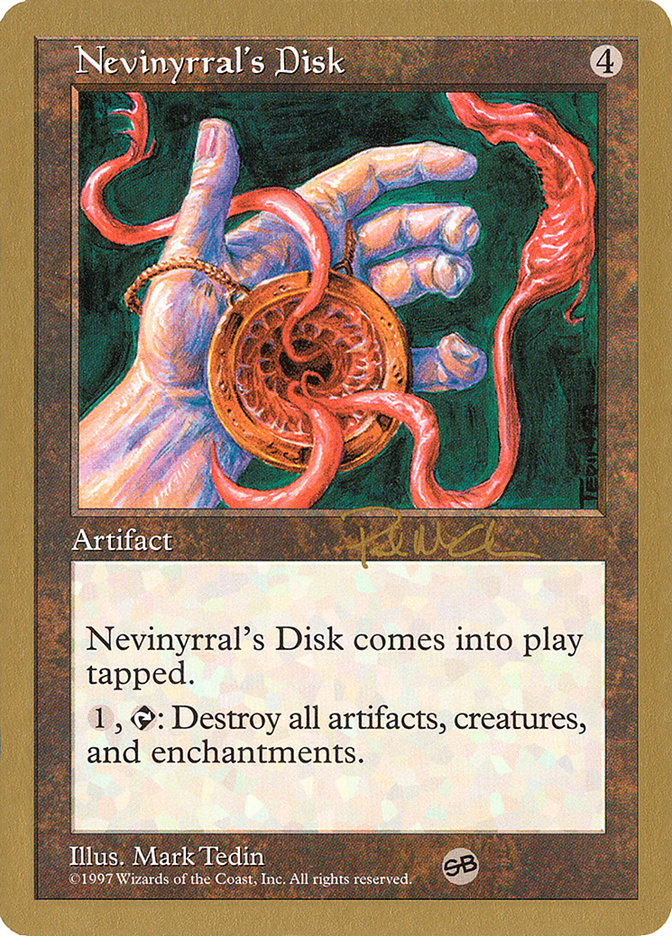 Nevinyrral's Disk (Paul McCabe) (SB) [World Championship Decks 1997] | Chromatic Games