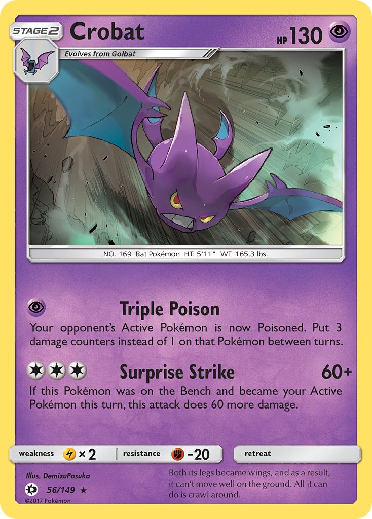 Crobat (Sun and Moon Cosmos Holo) [Blister Exclusives] | Chromatic Games