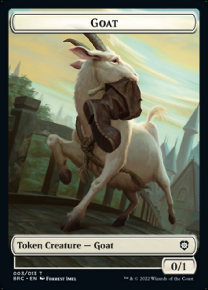 Construct (008) // Goat Double-Sided Token [The Brothers' War Commander Tokens] | Chromatic Games