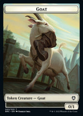 Construct (008) // Goat Double-Sided Token [The Brothers' War Commander Tokens] | Chromatic Games