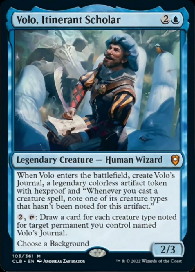 Volo, Itinerant Scholar [Commander Legends: Battle for Baldur's Gate] | Chromatic Games