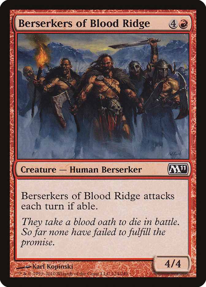 Berserkers of Blood Ridge [Magic 2011] | Chromatic Games