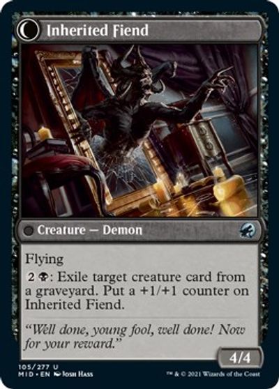 Heirloom Mirror // Inherited Fiend [Innistrad: Midnight Hunt] | Chromatic Games