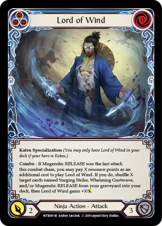 Lord of Wind [WTR081-M] (Welcome to Rathe)  Alpha Print Rainbow Foil | Chromatic Games