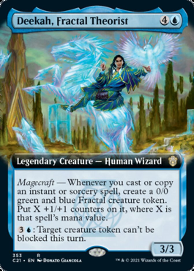 Deekah, Fractal Theorist (Extended Art) [Commander 2021] | Chromatic Games