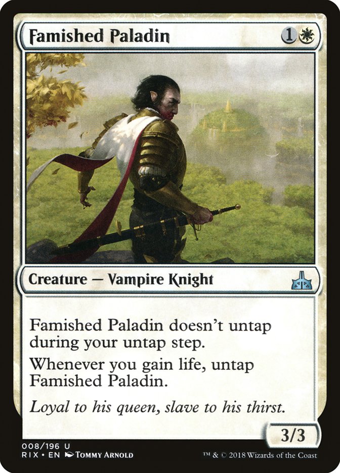 Famished Paladin [Rivals of Ixalan] | Chromatic Games