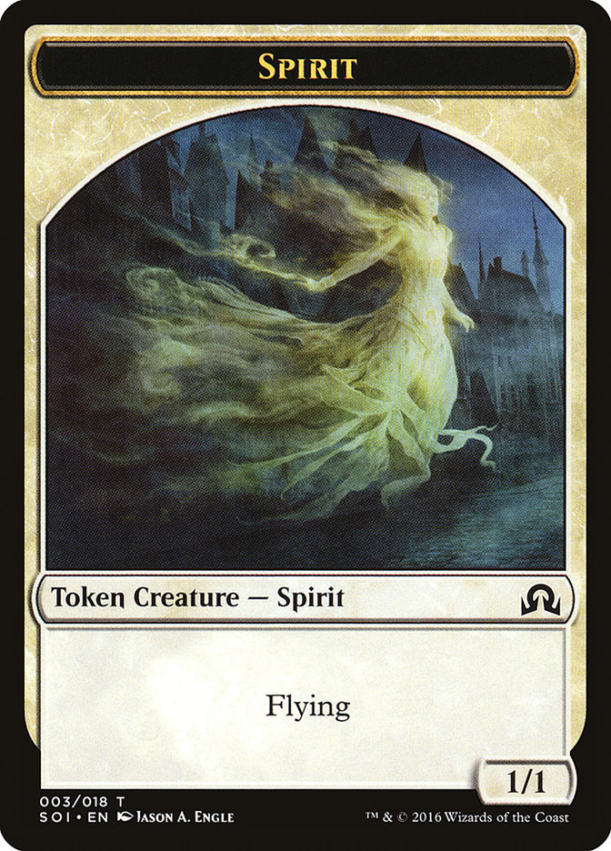 Spirit Token [Shadows over Innistrad Tokens] | Chromatic Games