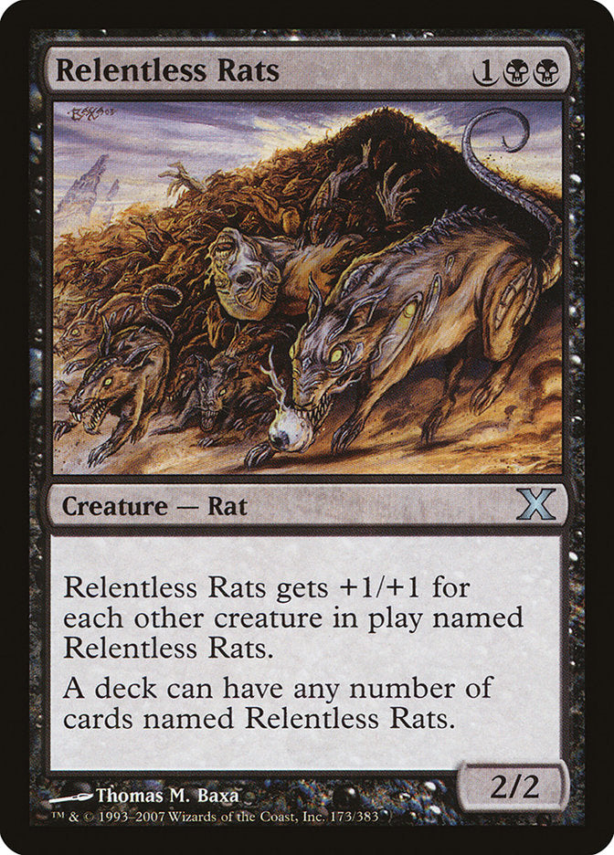 Relentless Rats [Tenth Edition] | Chromatic Games