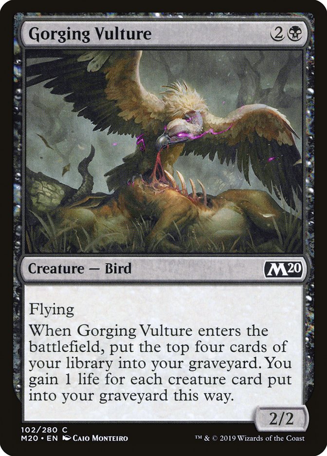 Gorging Vulture [Core Set 2020] | Chromatic Games