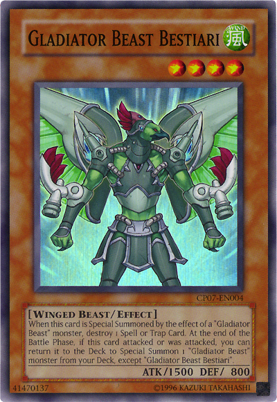 Gladiator Beast Bestiari [CP07-EN004] Super Rare | Chromatic Games