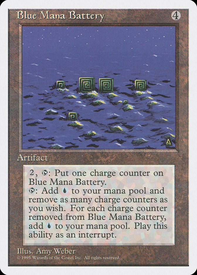 Blue Mana Battery [Fourth Edition] | Chromatic Games