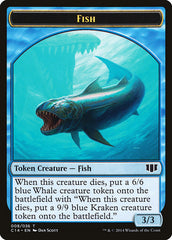 Fish // Zombie (011/036) Double-Sided Token [Commander 2014 Tokens] | Chromatic Games