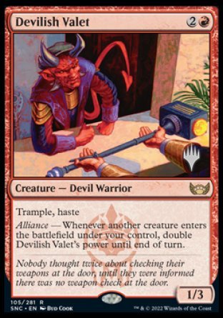 Devilish Valet (Promo Pack) [Streets of New Capenna Promos] | Chromatic Games