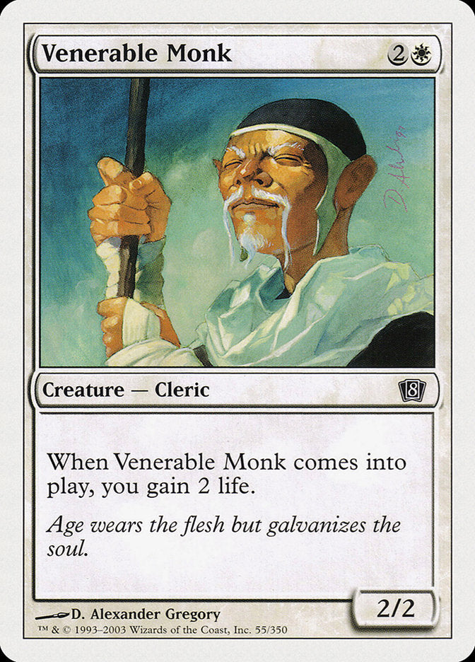 Venerable Monk [Eighth Edition] | Chromatic Games