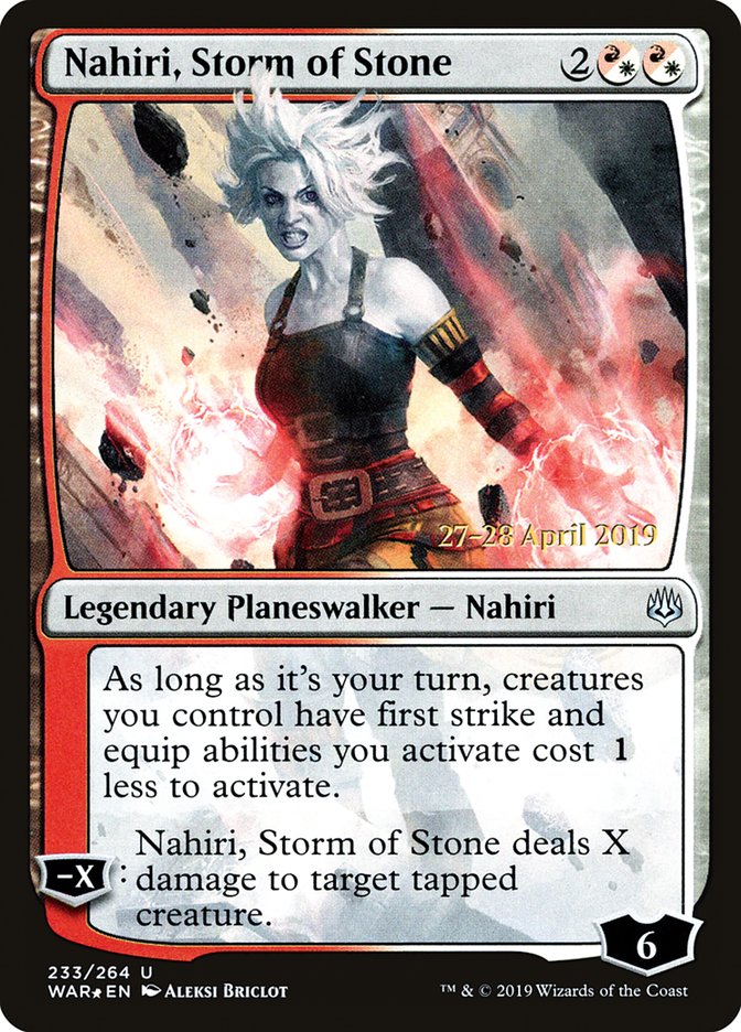 Nahiri, Storm of Stone [War of the Spark Prerelease Promos] | Chromatic Games