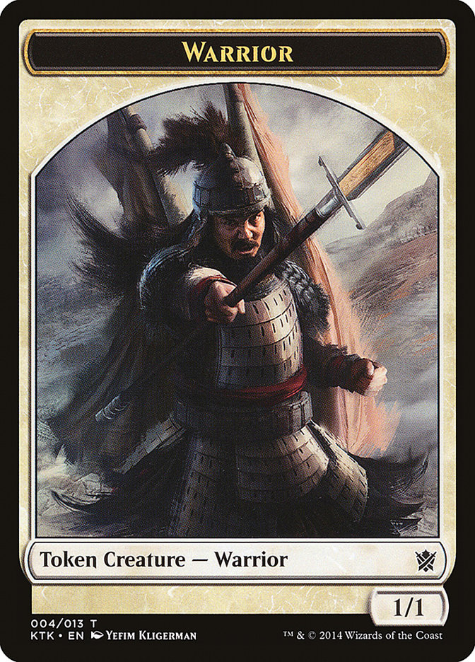 Warrior Token (004/013) [Khans of Tarkir Tokens] | Chromatic Games