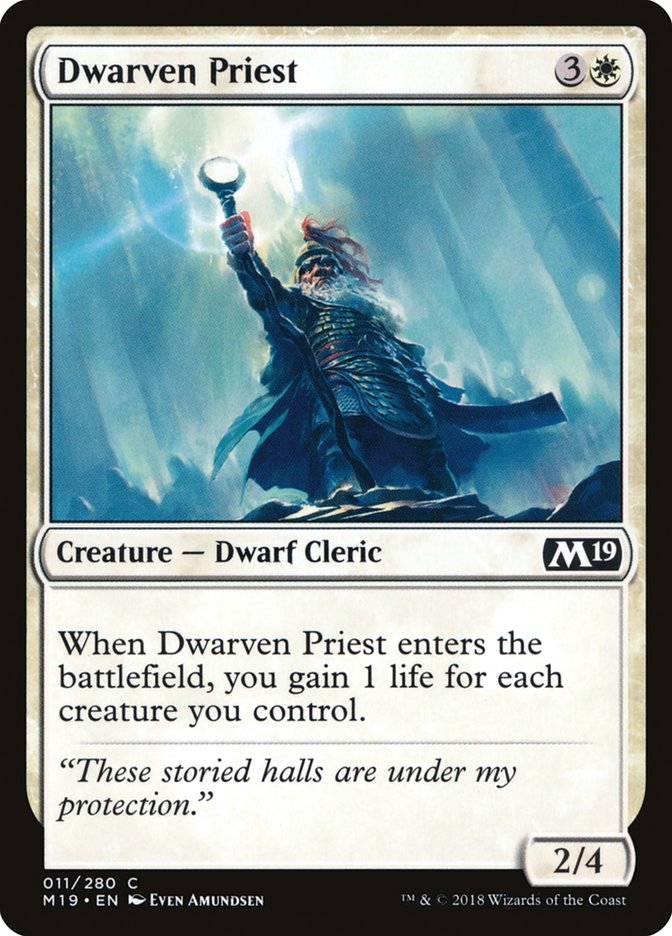 Dwarven Priest [Core Set 2019] | Chromatic Games