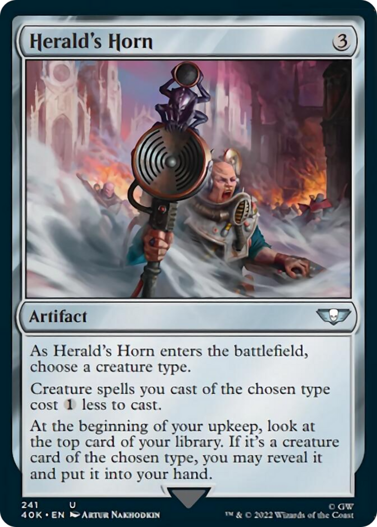 Herald's Horn (Surge Foil) [Warhammer 40,000] | Chromatic Games