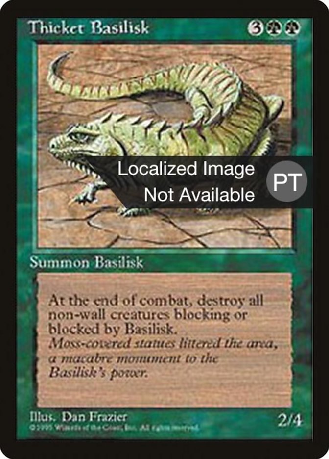 Thicket Basilisk [Fourth Edition (Foreign Black Border)] | Chromatic Games