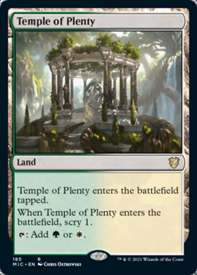 Temple of Plenty [Innistrad: Midnight Hunt Commander] | Chromatic Games