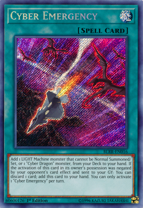 Cyber Emergency [BLRR-EN016] Secret Rare | Chromatic Games