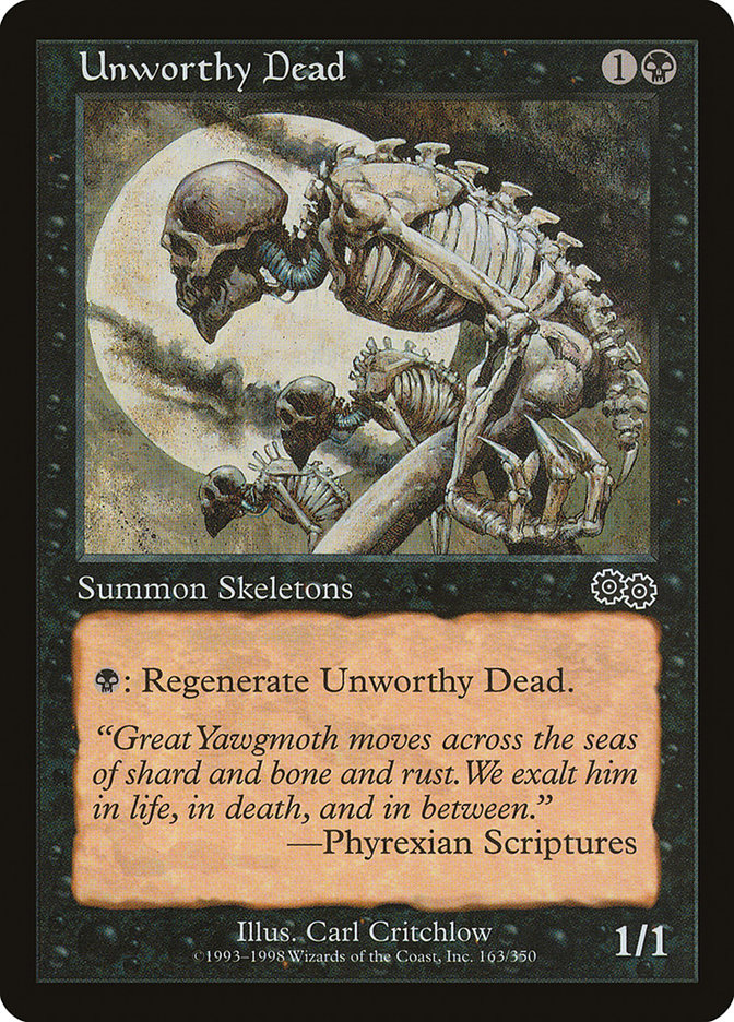 Unworthy Dead [Urza's Saga] | Chromatic Games