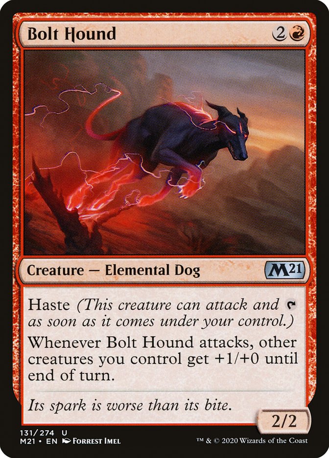 Bolt Hound [Core Set 2021] | Chromatic Games