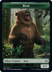 Kavu // Bear Double-Sided Token [Dominaria United Commander Tokens] | Chromatic Games