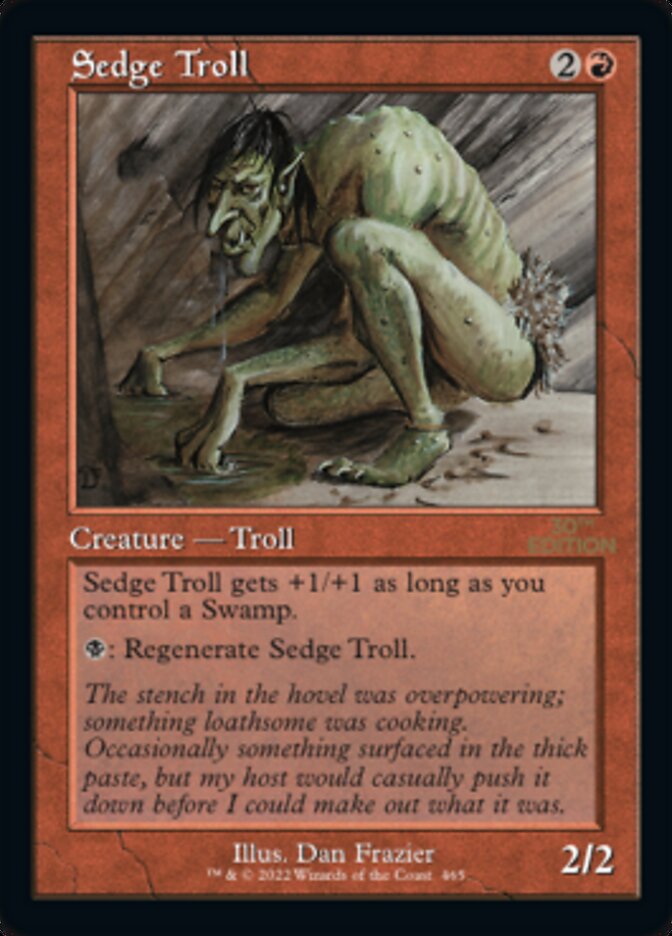 Sedge Troll (Retro) [30th Anniversary Edition] | Chromatic Games