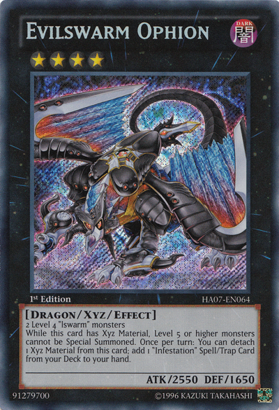 Evilswarm Ophion [HA07-EN064] Secret Rare | Chromatic Games