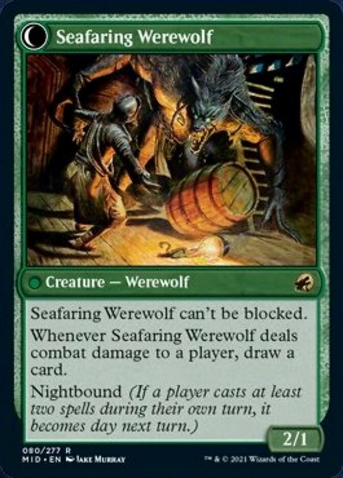 Suspicious Stowaway // Seafaring Werewolf [Innistrad: Midnight Hunt] | Chromatic Games