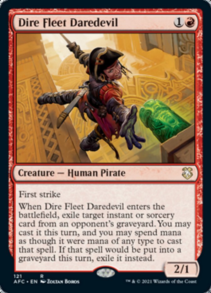 Dire Fleet Daredevil [Dungeons & Dragons: Adventures in the Forgotten Realms Commander] | Chromatic Games