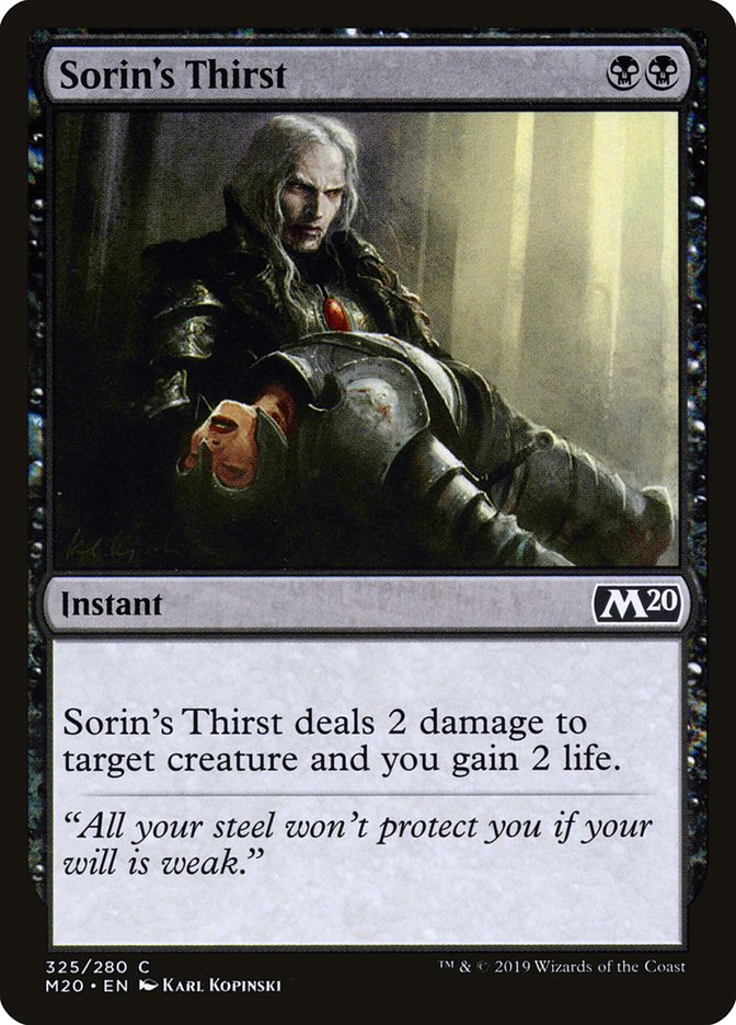 Sorin's Thirst [Core Set 2020] | Chromatic Games