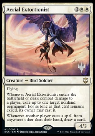 Aerial Extortionist (Promo Pack) [Streets of New Capenna Commander Promos] | Chromatic Games