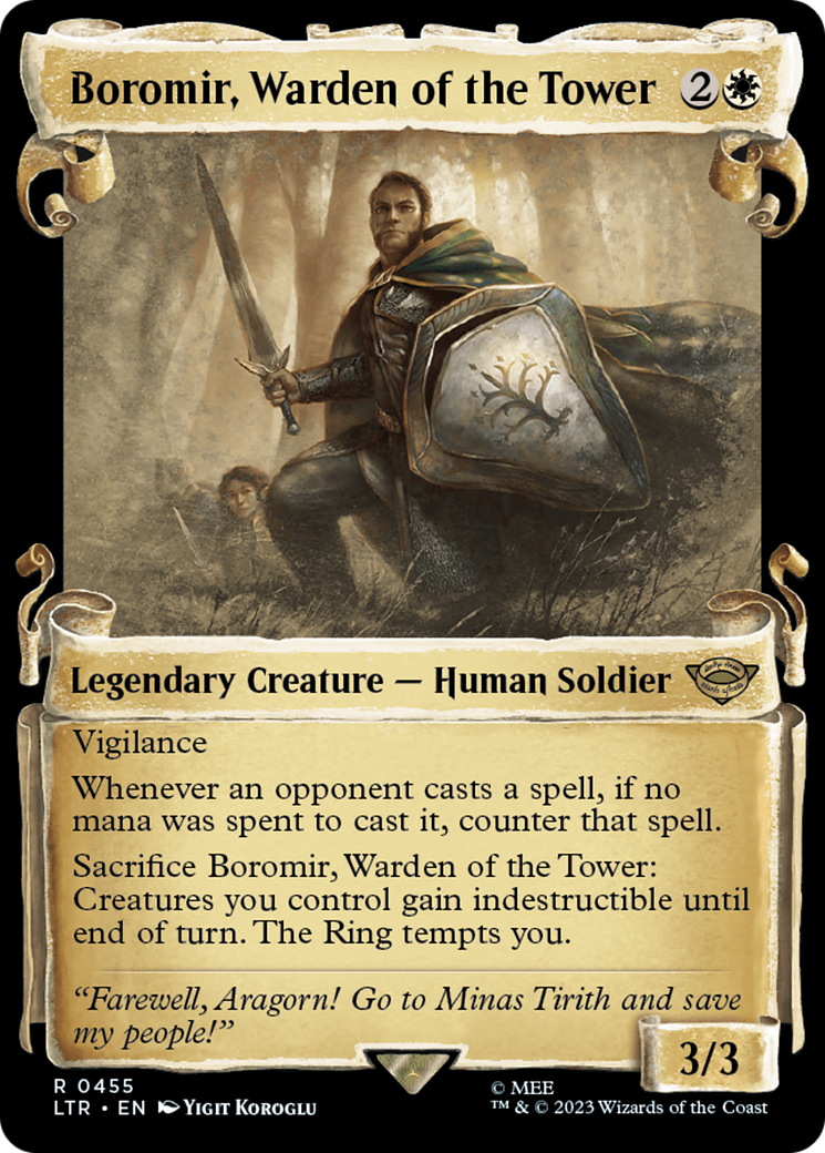 Boromir, Warden of the Tower [The Lord of the Rings: Tales of Middle-Earth Showcase Scrolls] | Chromatic Games