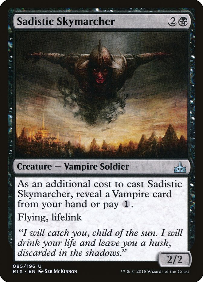 Sadistic Skymarcher [Rivals of Ixalan] | Chromatic Games