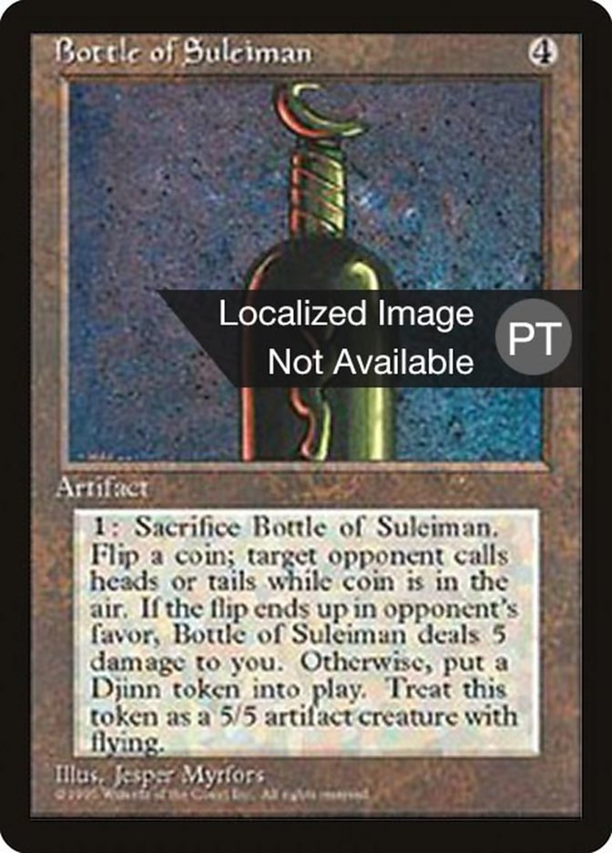 Bottle of Suleiman [Fourth Edition (Foreign Black Border)] | Chromatic Games