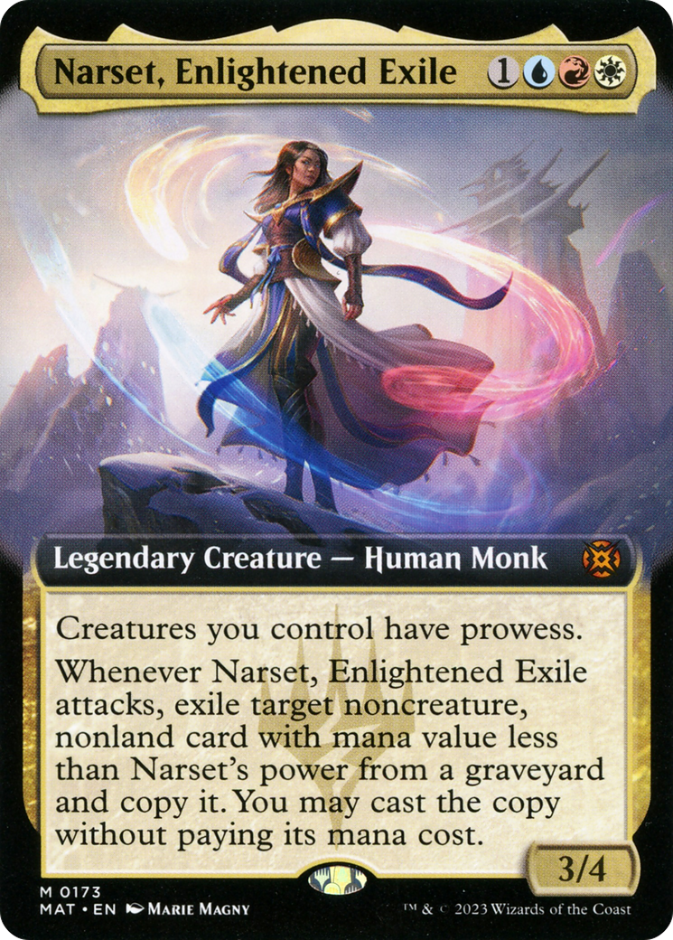 Narset, Enlightened Exile (Extended Art) [March of the Machine: The Aftermath] | Chromatic Games