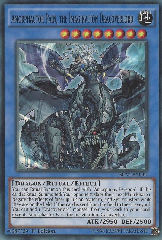 Amorphactor Pain, the Imagination Dracoverlord [SHVI-EN044] Super Rare | Chromatic Games