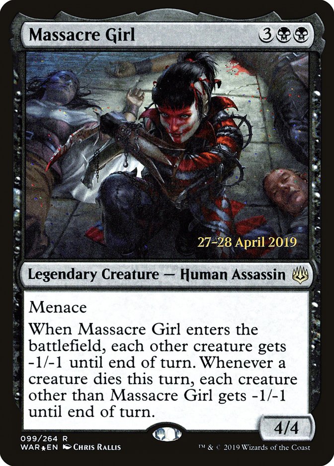 Massacre Girl [War of the Spark Prerelease Promos] | Chromatic Games