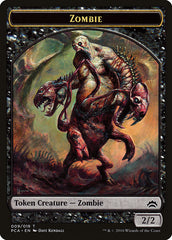 Zombie // Hellion Double-Sided Token [Planechase Anthology Tokens] | Chromatic Games