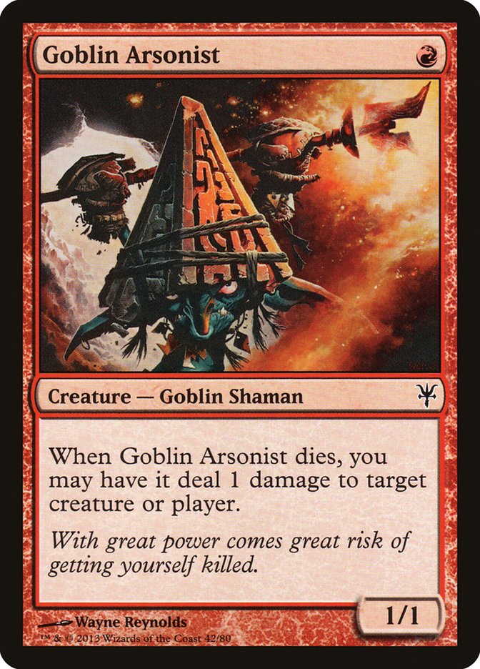 Goblin Arsonist [Duel Decks: Sorin vs. Tibalt] | Chromatic Games